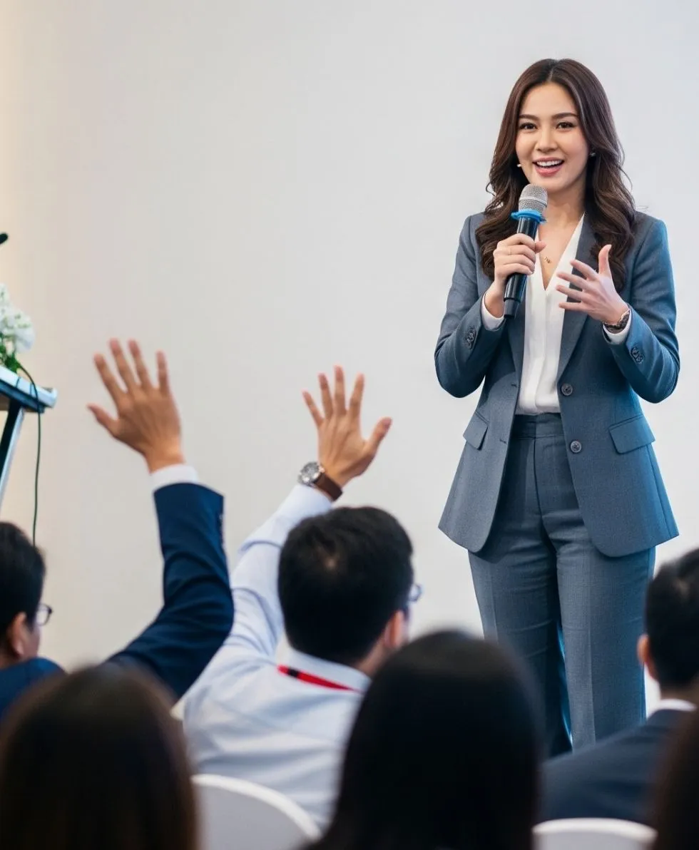 พิธีกร หรง อี้ ทง ทรานสเลชัน | MC งานประชุมและสัมมนา